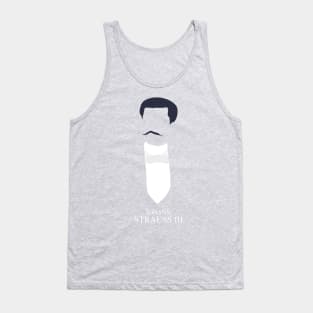 Johann Strauss III - Minimalist Portrait Tank Top